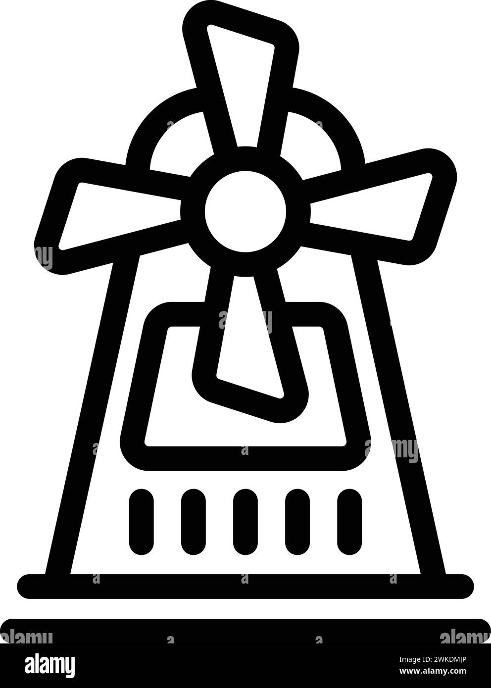 Brewing industry icon outline vector. Grain mills process. Beer