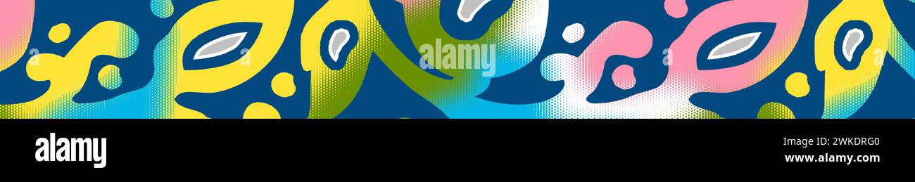 multi colored decorated hand draw rendered traced ornamental all over ...