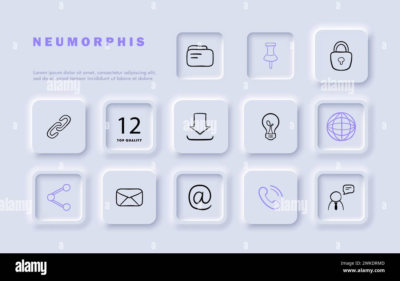 Communication line icon set. Business, strategy, innovation, leadership ...