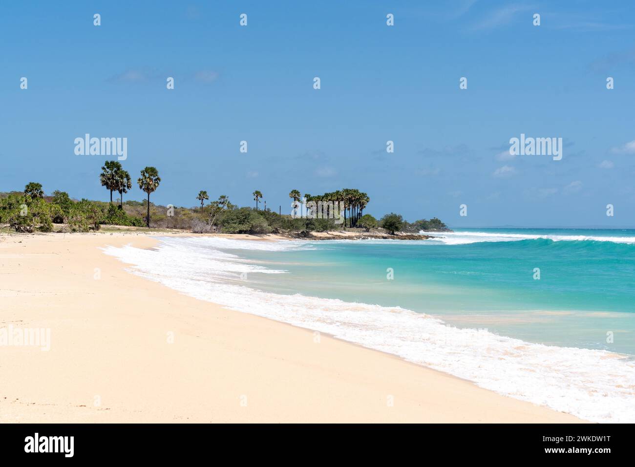 Beautiful View of Liman Beach Semau Island, East Nusa Tenggara, Indonesia Stock Photo