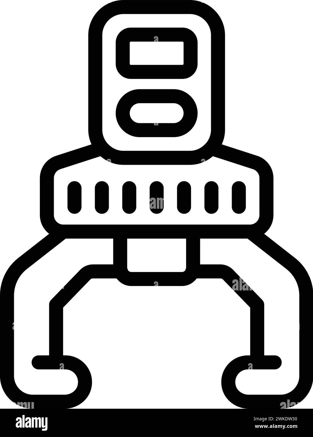 Robotic handle icon outline vector. Play pick tool. Gamer arcade Stock Vector