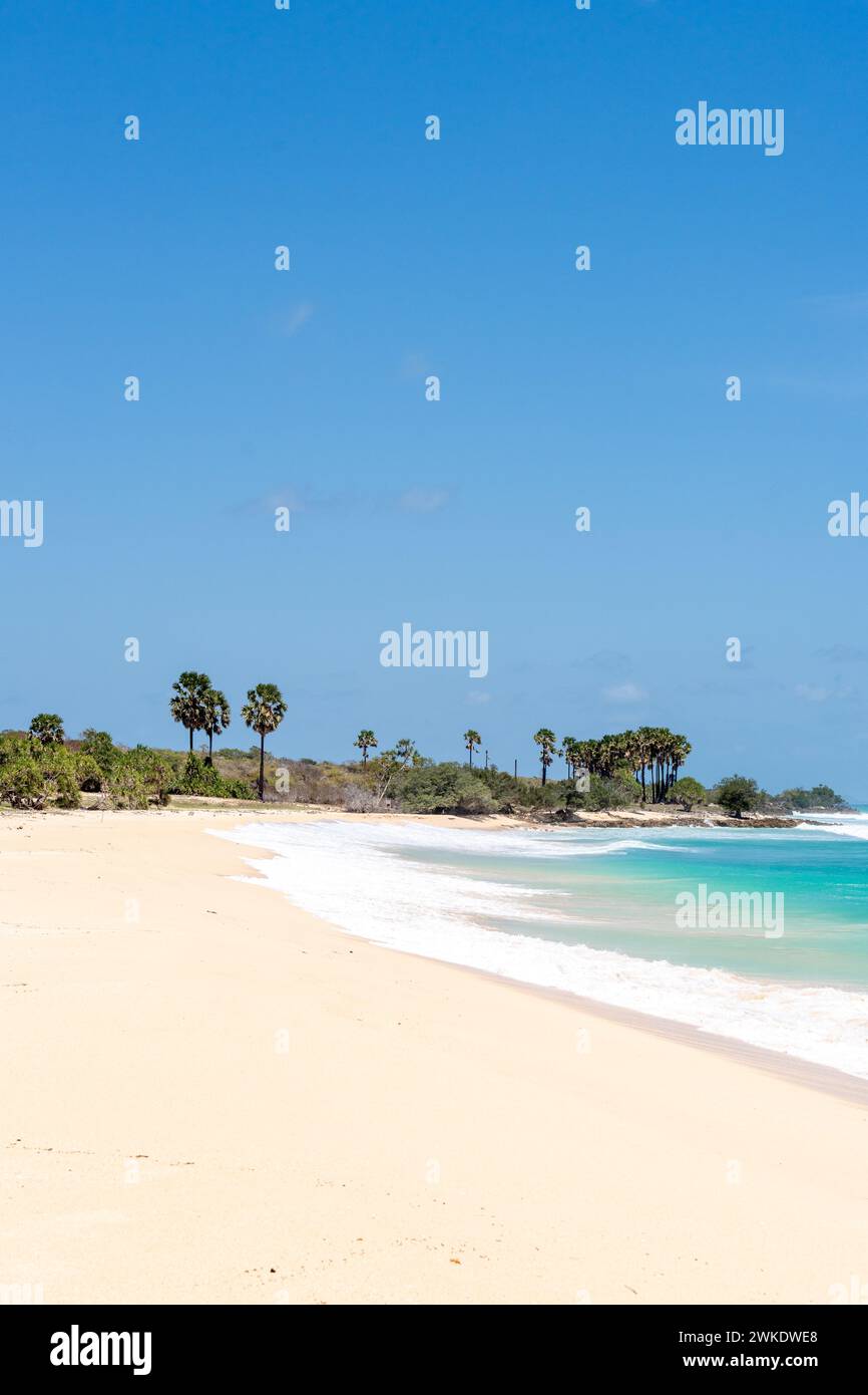 Beautiful View of Liman Beach Semau Island, East Nusa Tenggara, Indonesia Stock Photo