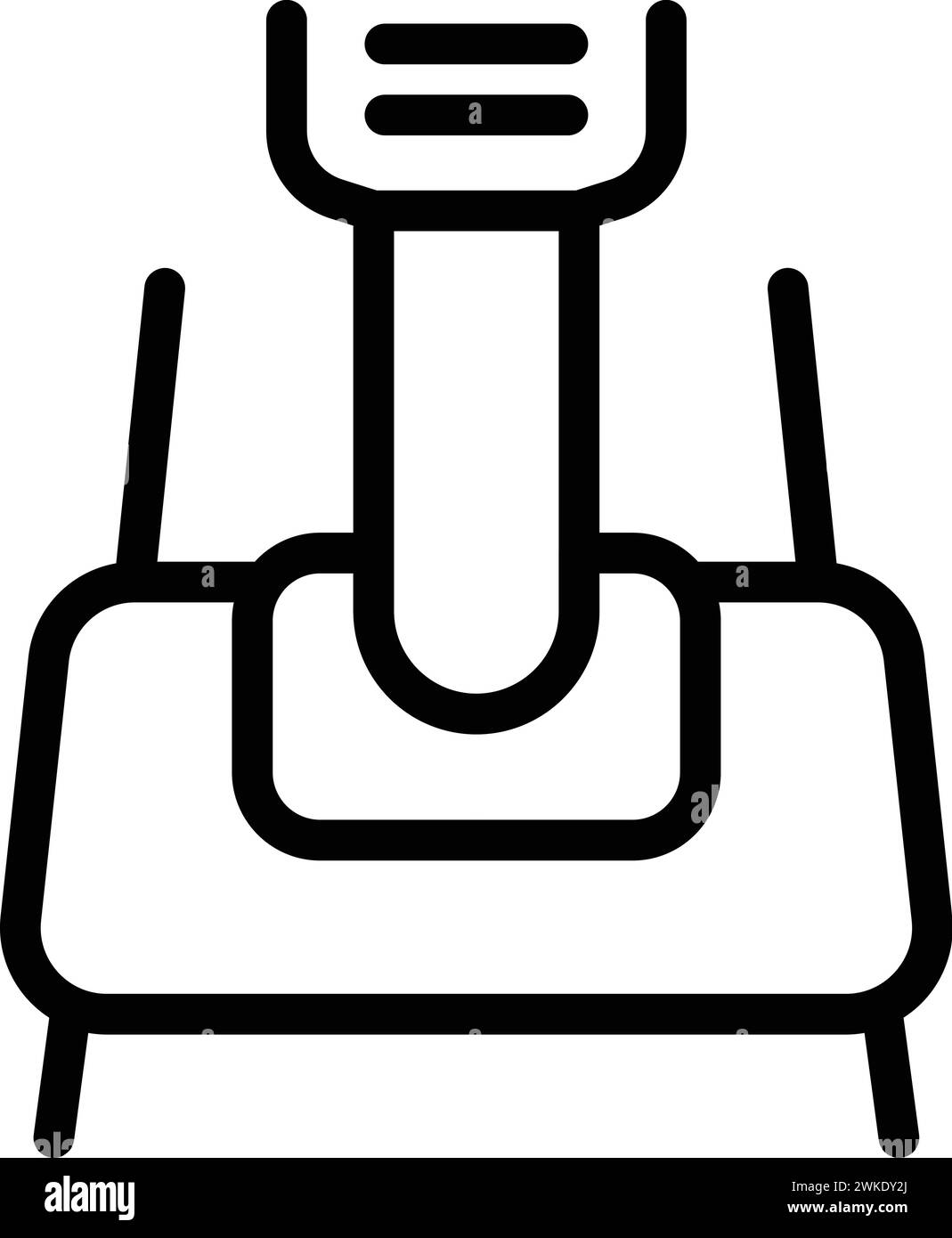 Industrial floor scrubber machine Stock Vector Images - Alamy