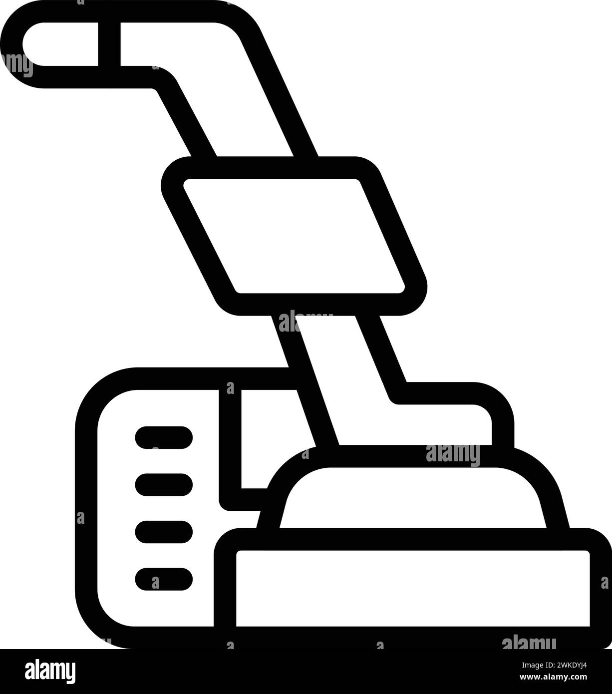 Automatic floor cleaner icon outline vector. Sanitation home device