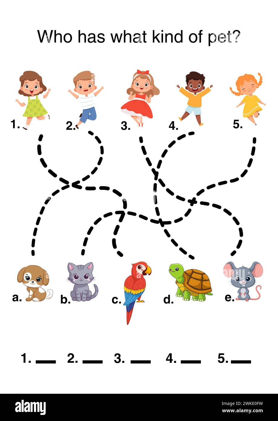 Picture maze for children who s whose pet helps to develop children s