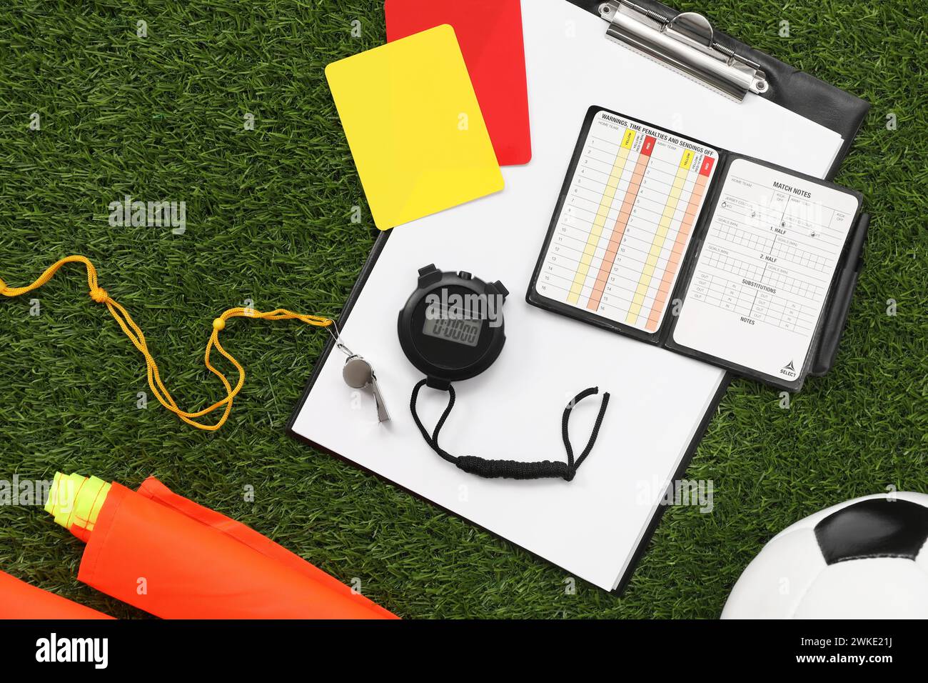 Different Referee Equipment On Green Grass Flat Lay Stock Photo Alamy Different Referee Equipment On Green Grass Flat Lay Stock Photo Alamy