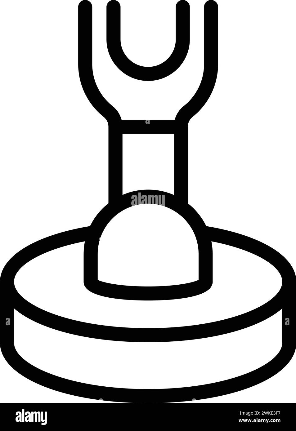 Floor cleaning mop icon outline vector. Automated surface washing appliance. Janitorial care