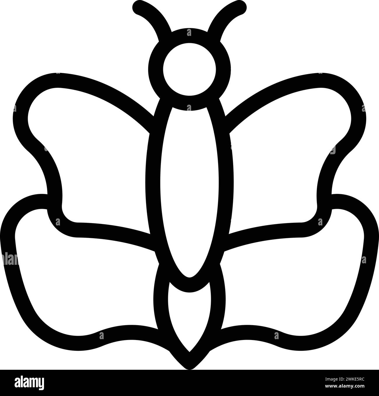 Butterfly biology icon outline vector. Cocoon cycle life. Larva insect growth Stock Vector