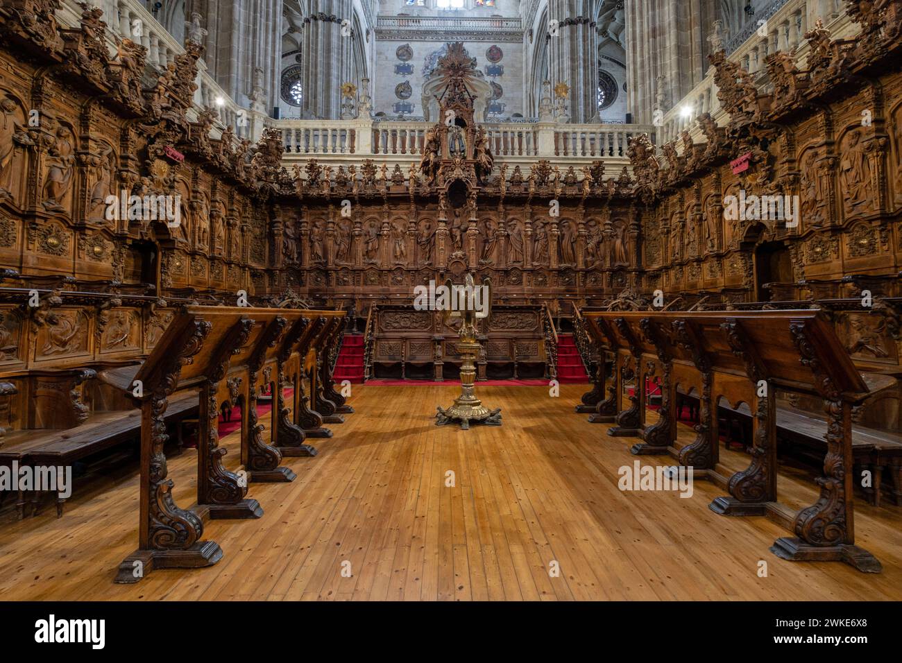 coro, Catedral de la Asunción de la Virgen, Salamanca, comunidad autónoma de Castilla y León, Spain. Stock Photo