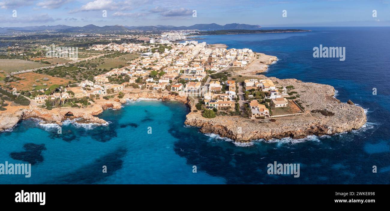 Cala Morlanda, Manacor, Majorca, Balearic Islands, Spain. Stock Photo