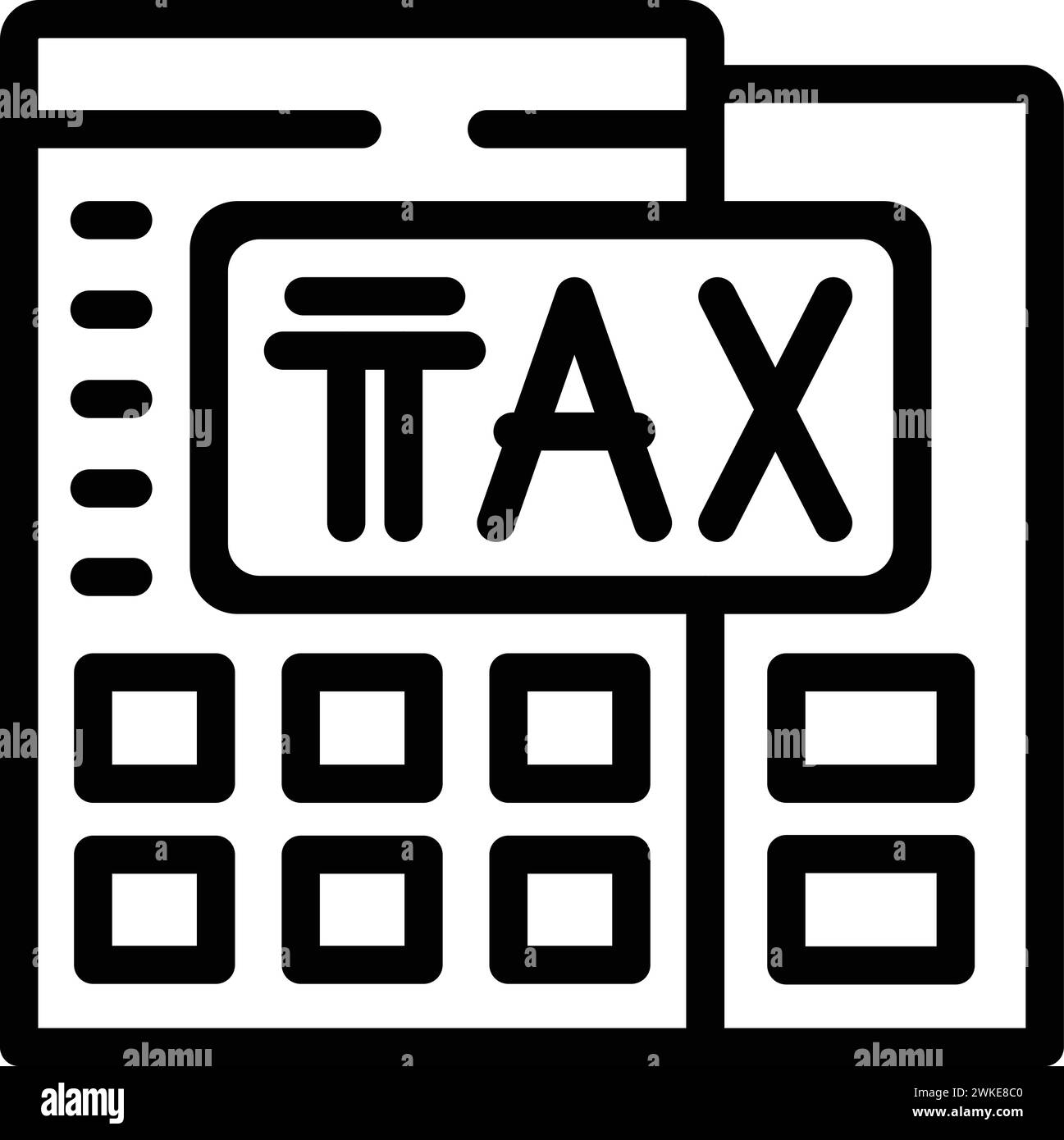 Financial taxes icon outline vector. Economic capital gain. Money management strategy Stock Vector