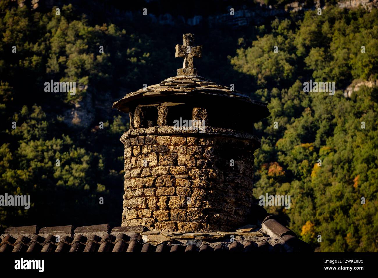 Bergua, Sobrarbe, Huesca, Aragón, cordillera de los Pirineos, Spain. Stock Photo