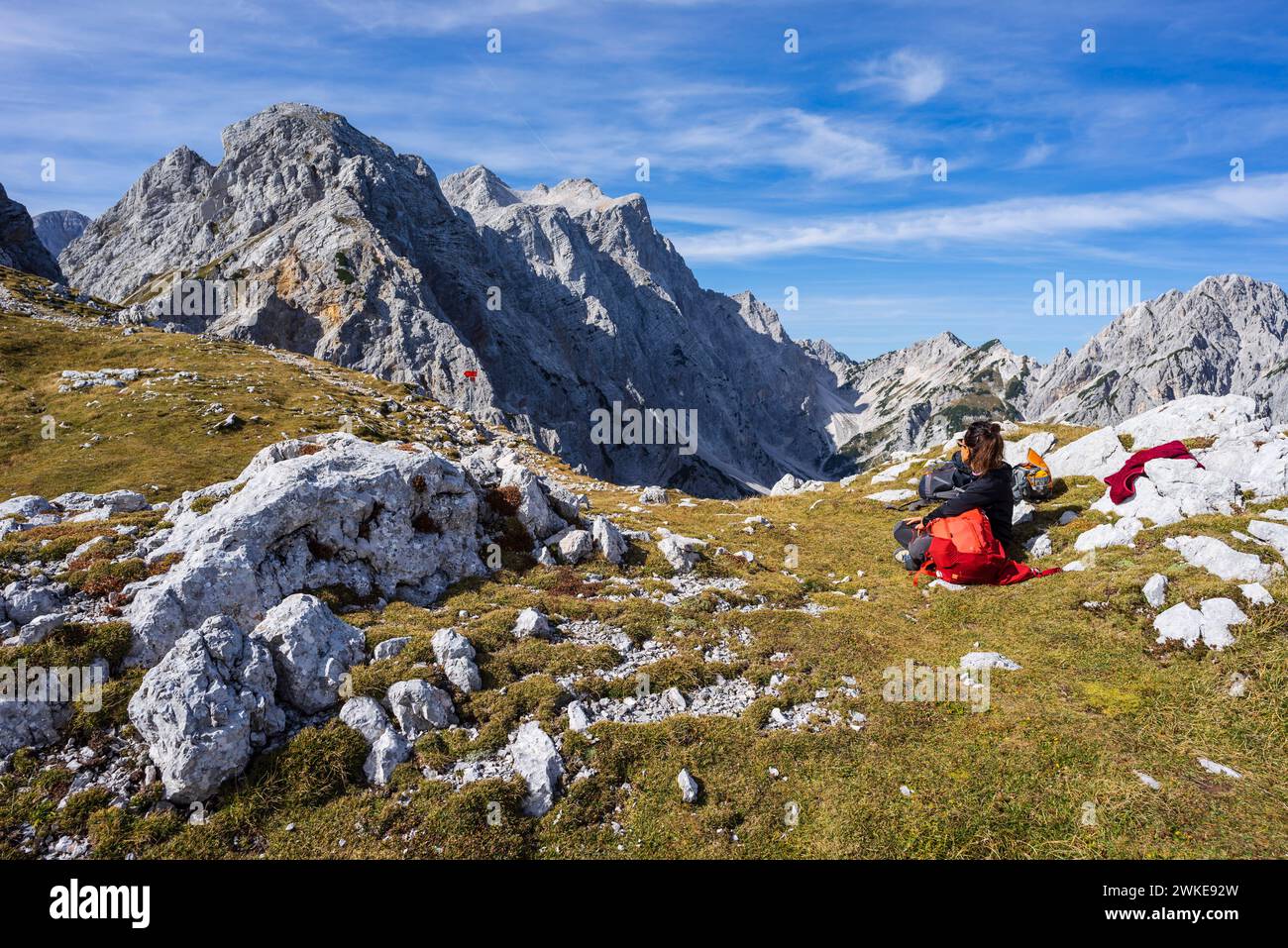 Turska Gora mountain, 2251 meters, Jujian alps, Slovenia, Central Europe,. Stock Photo