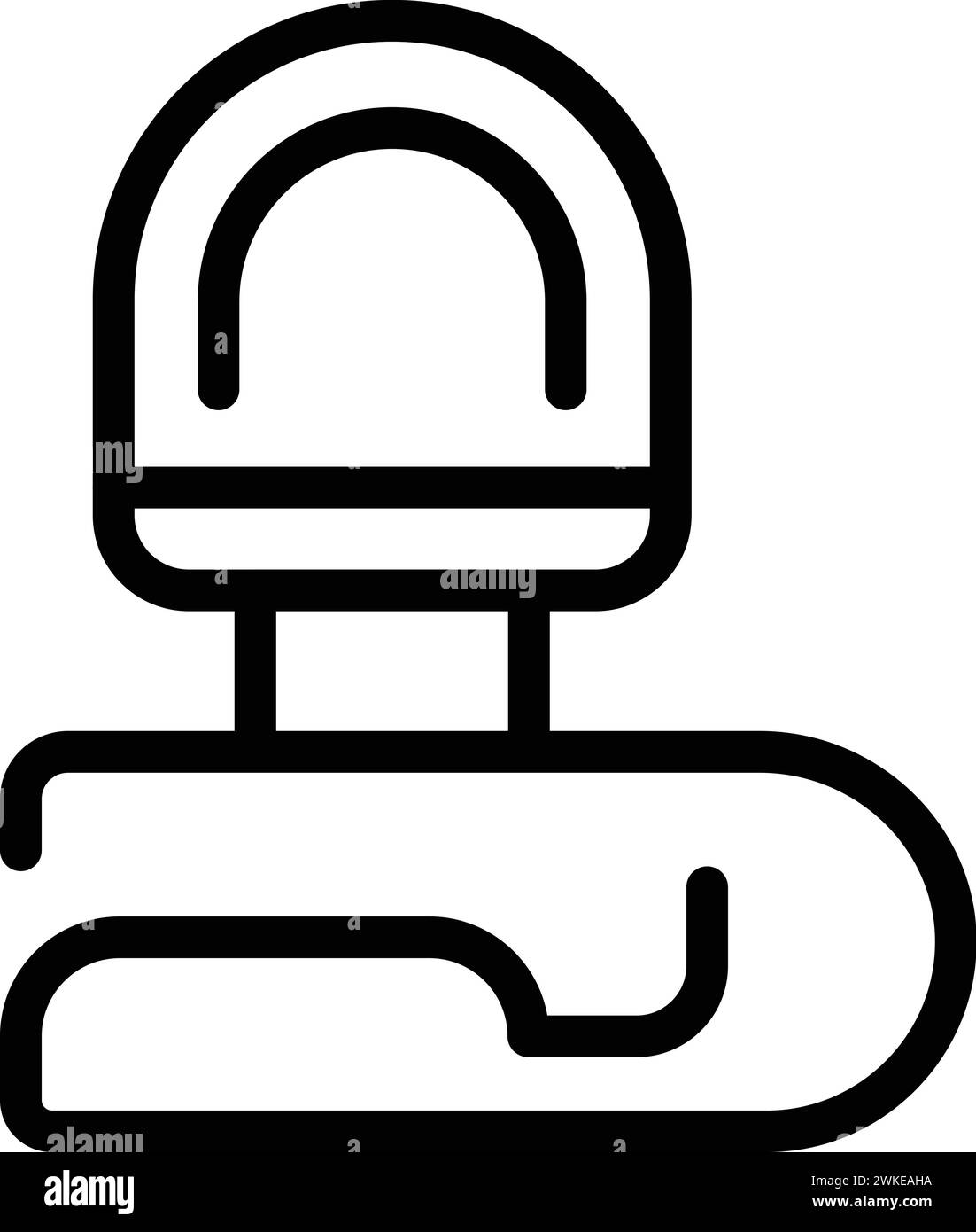 Clip on lapel mic icon outline vector. Broadcasting lavalier microphone