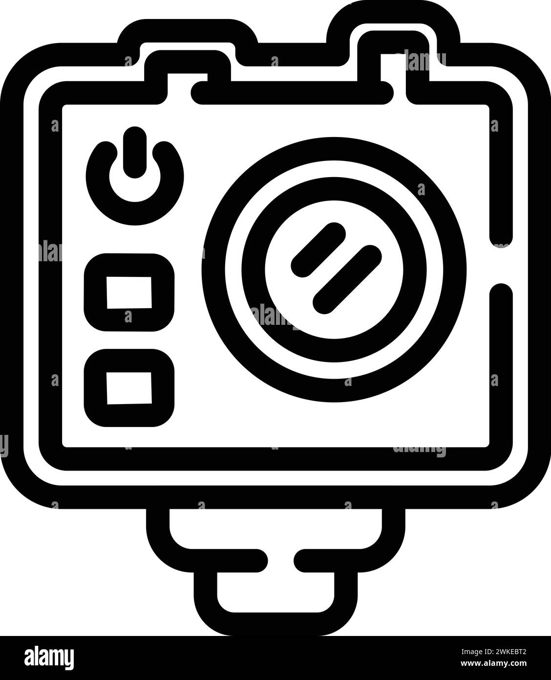 Action packed camcorder icon outline vector. Electronic activity ...