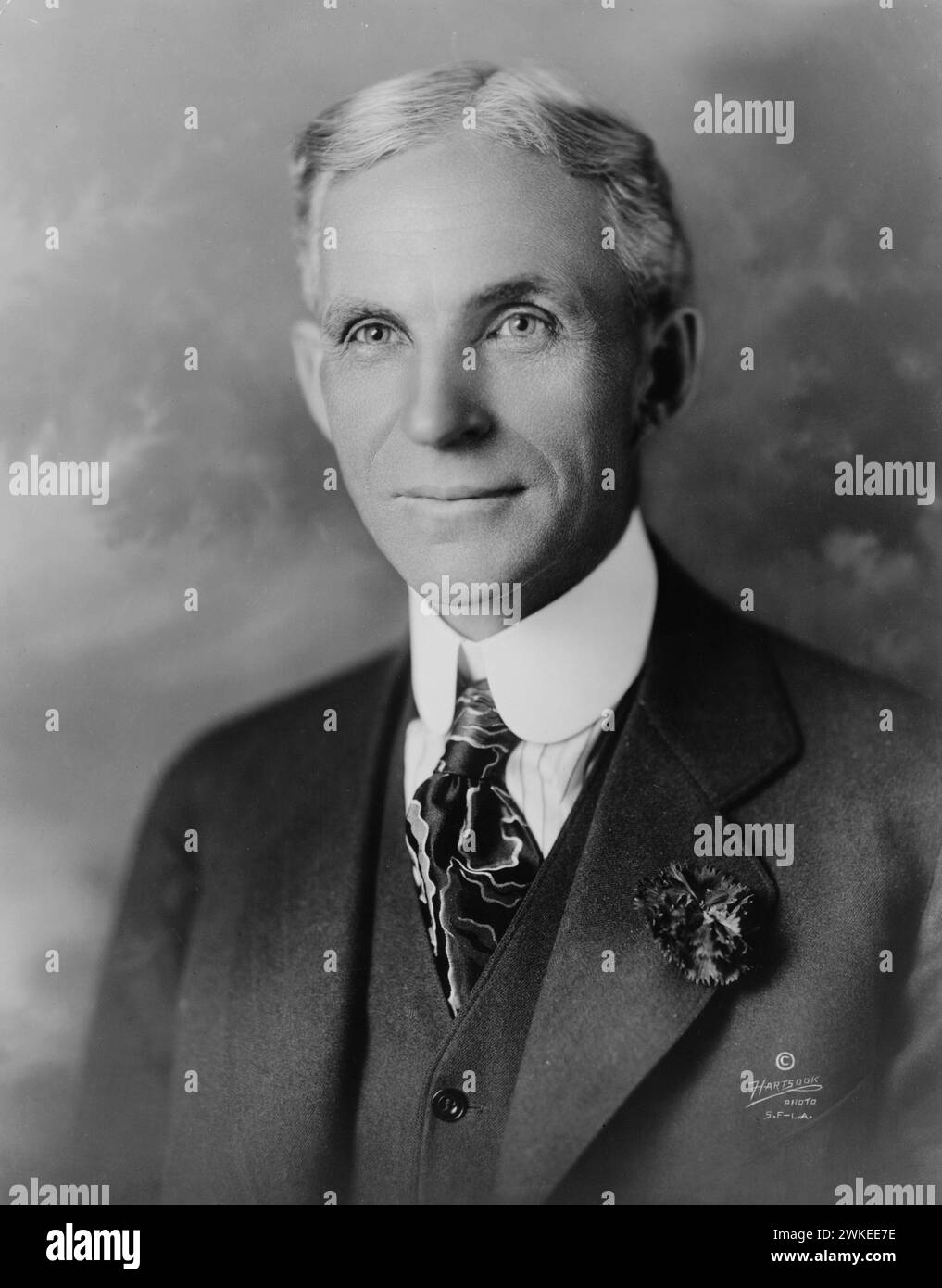 Founder of Ford Motor Company Henry Ford portrait, 1919 Stock Photo