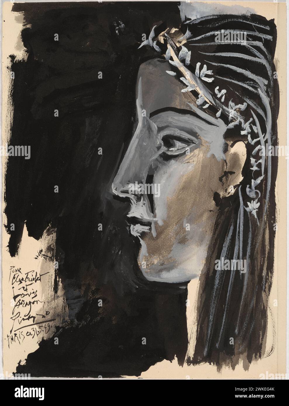 Porträt von Françoise Gilot. Museum Privatsammlung. Author PABLO