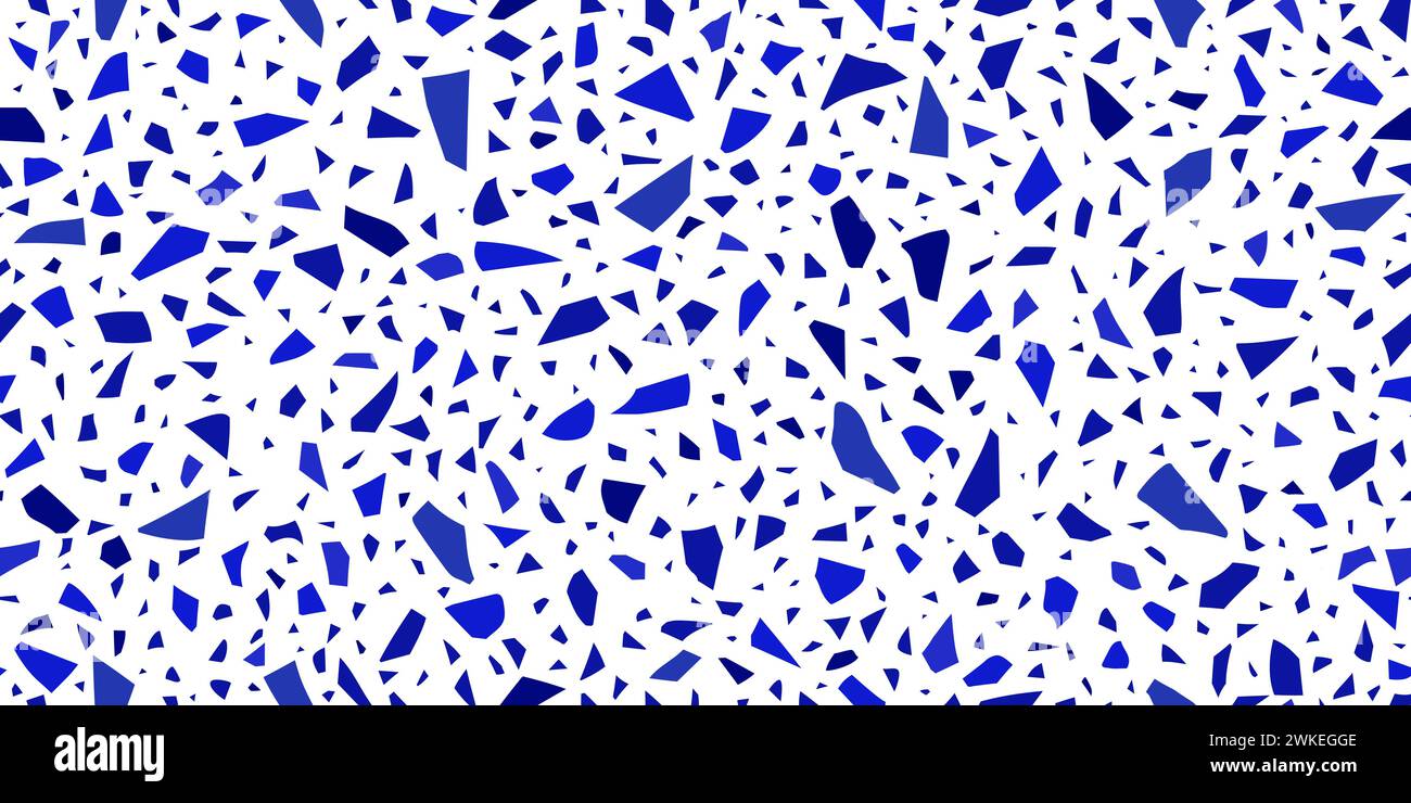 Blue terrazo ceramic tile pattern or terazo mosaic background for ...