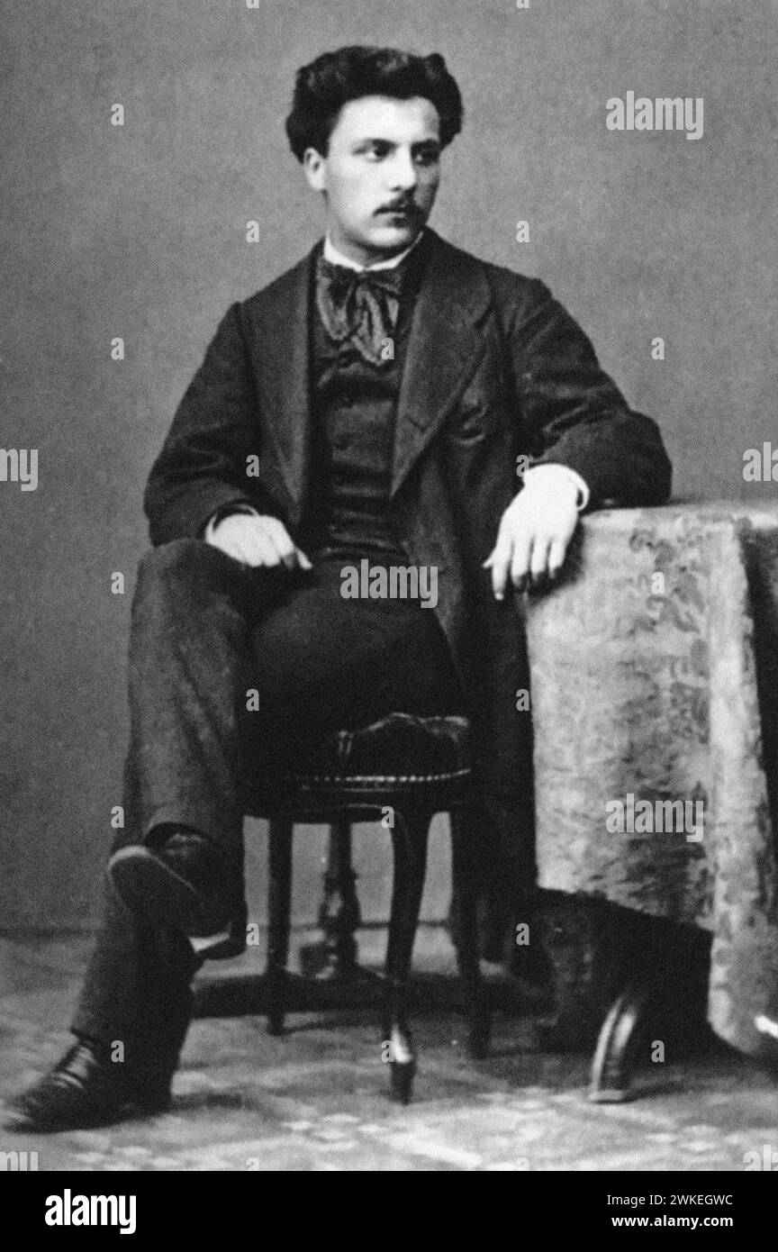 Porträt von Komponist Gabriel Fauré (1845-1924). Museum: Privatsammlung. Author: Unbekannter Fotograf. Stock Photo