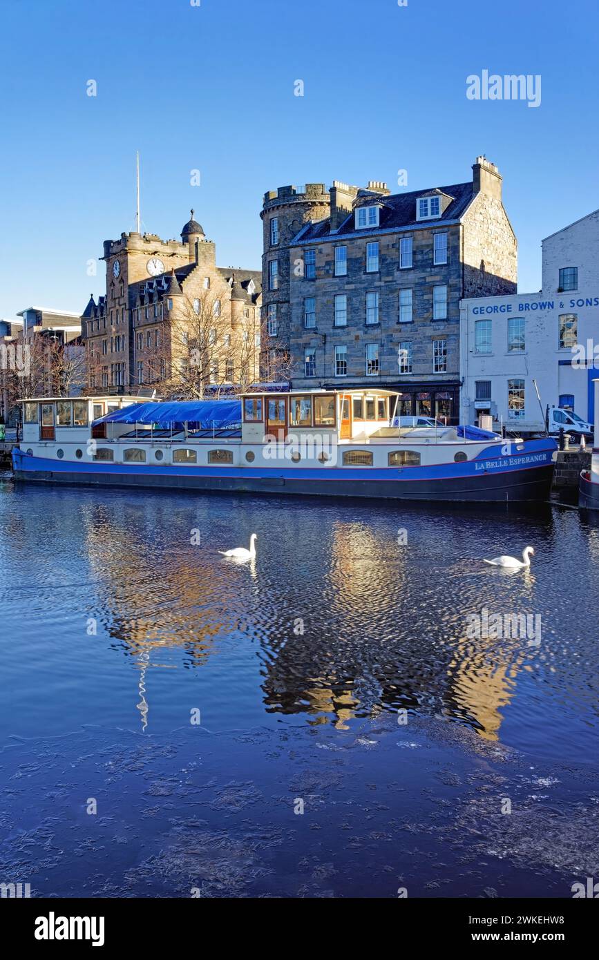 UK, Scotland, Edinburgh, Leith, The Shore and Water of Leith Stock ...