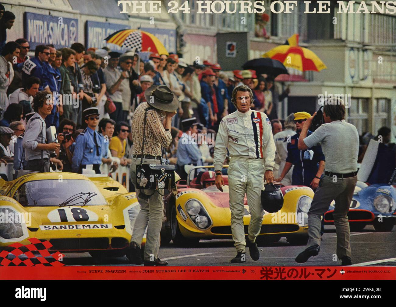 Movie poster "Le Mans" by Lee H. Katzin. Museum: PRIVATE COLLECTION. Author: ANONYMOUS. Stock Photo