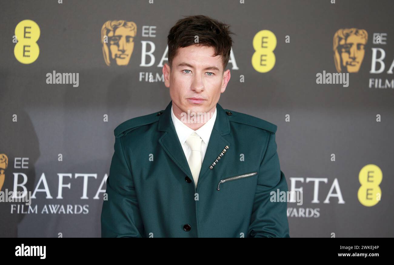 Barry Keoghan attends the 2024 EE BAFTA Film Awards at The Royal Festival Hall in London. Stock Photo