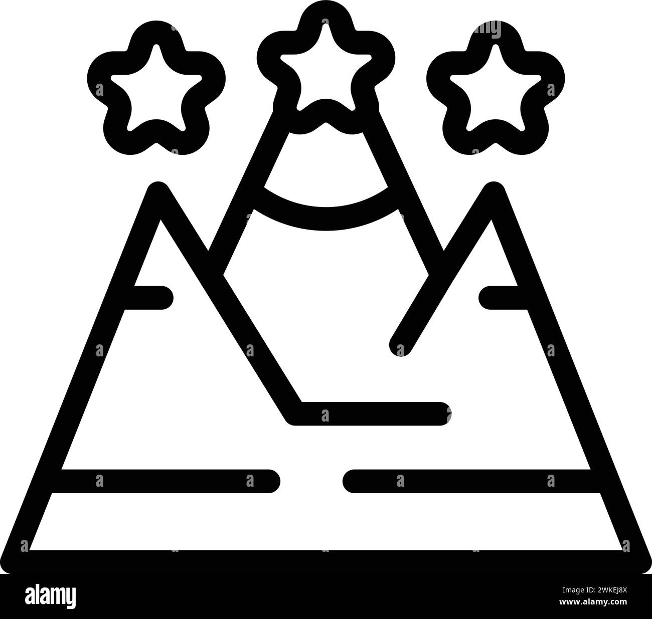 Effective knowledge growth icon outline vector. Top qualification