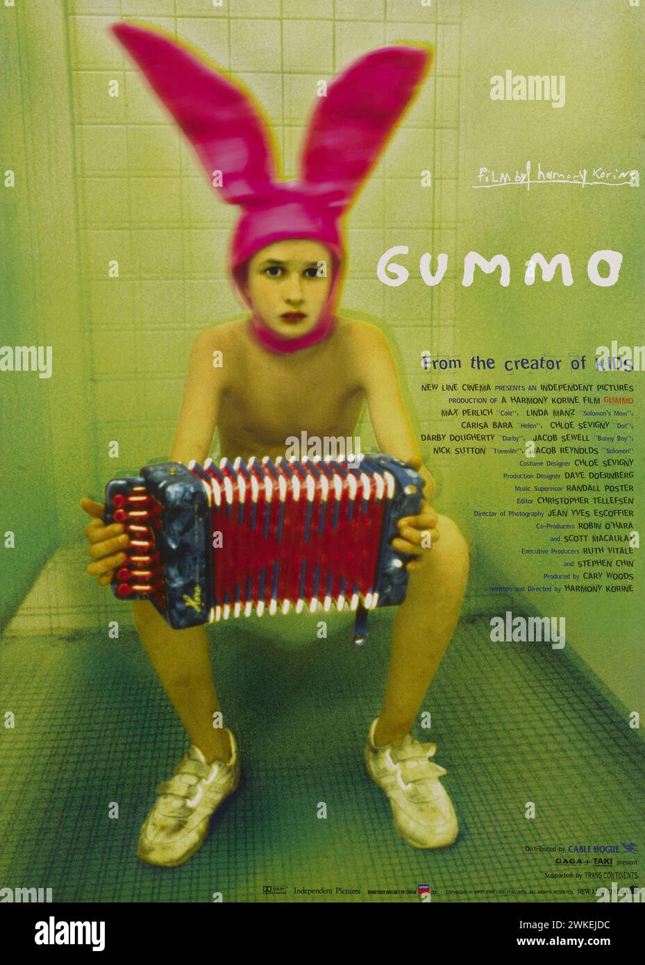 Movie poster 'Gummo' by Harmony Korine. Museum: PRIVATE COLLECTION. Author: JEAN-YVES ESCOFFIER. Stock Photo