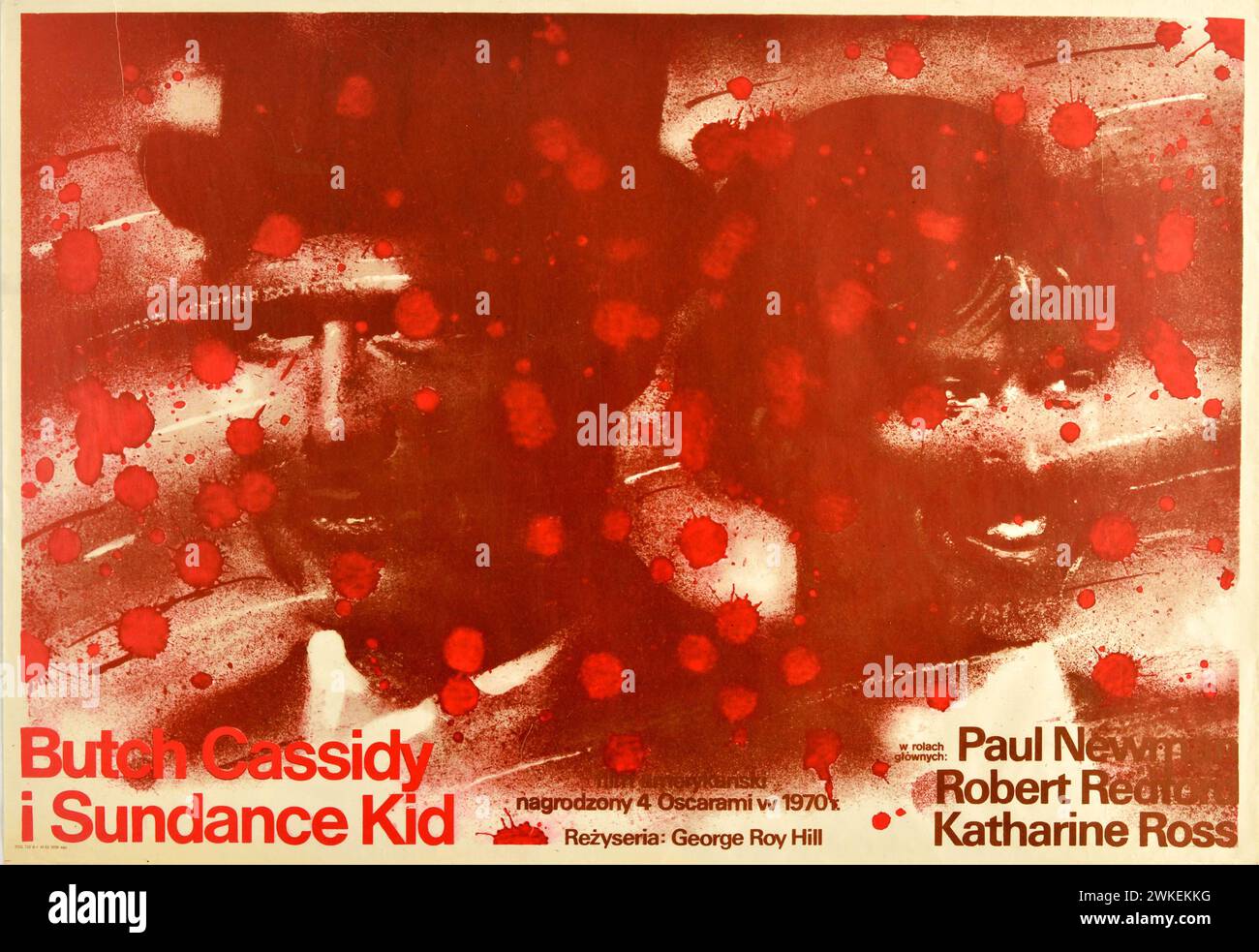 Movie poster 'Butch Cassidy and the Sundance Kid' by George Roy Hill. Museum: PRIVATE COLLECTION. Author: Waldemar Swierzy. Stock Photo