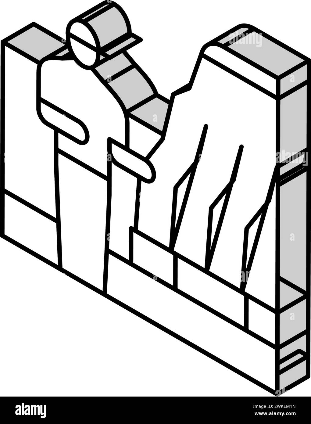 Retaining wall garden Stock Vector Images - Alamy