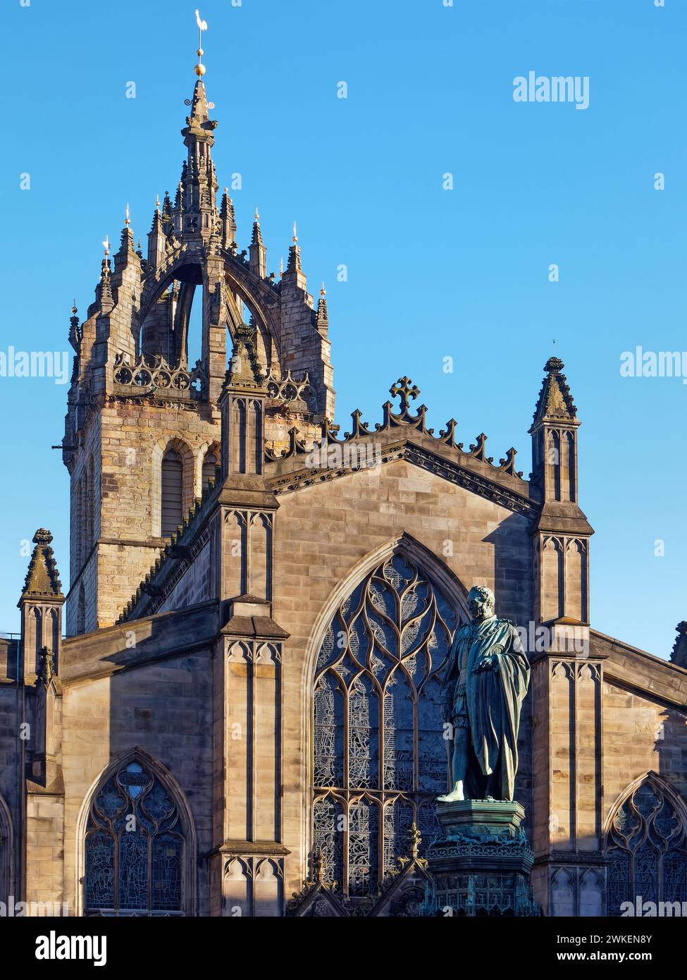 UK, Scotland, Edinburgh, St Giles Cathedral on the Royal Mile. Stock Photo