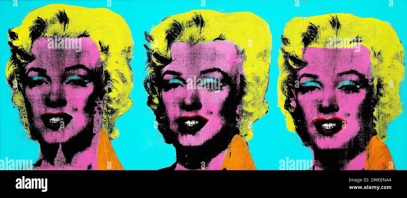 Three Marilyns. Museum: © The Andy Warhol Foundation for the Visual Arts, Inc. Stock Photo