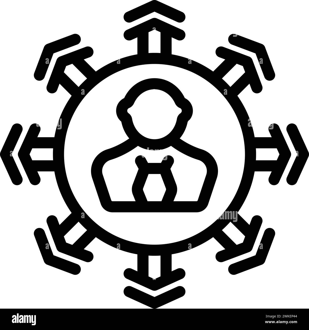 Proficiency growth icon outline vector. Capacity advancement. Career ...