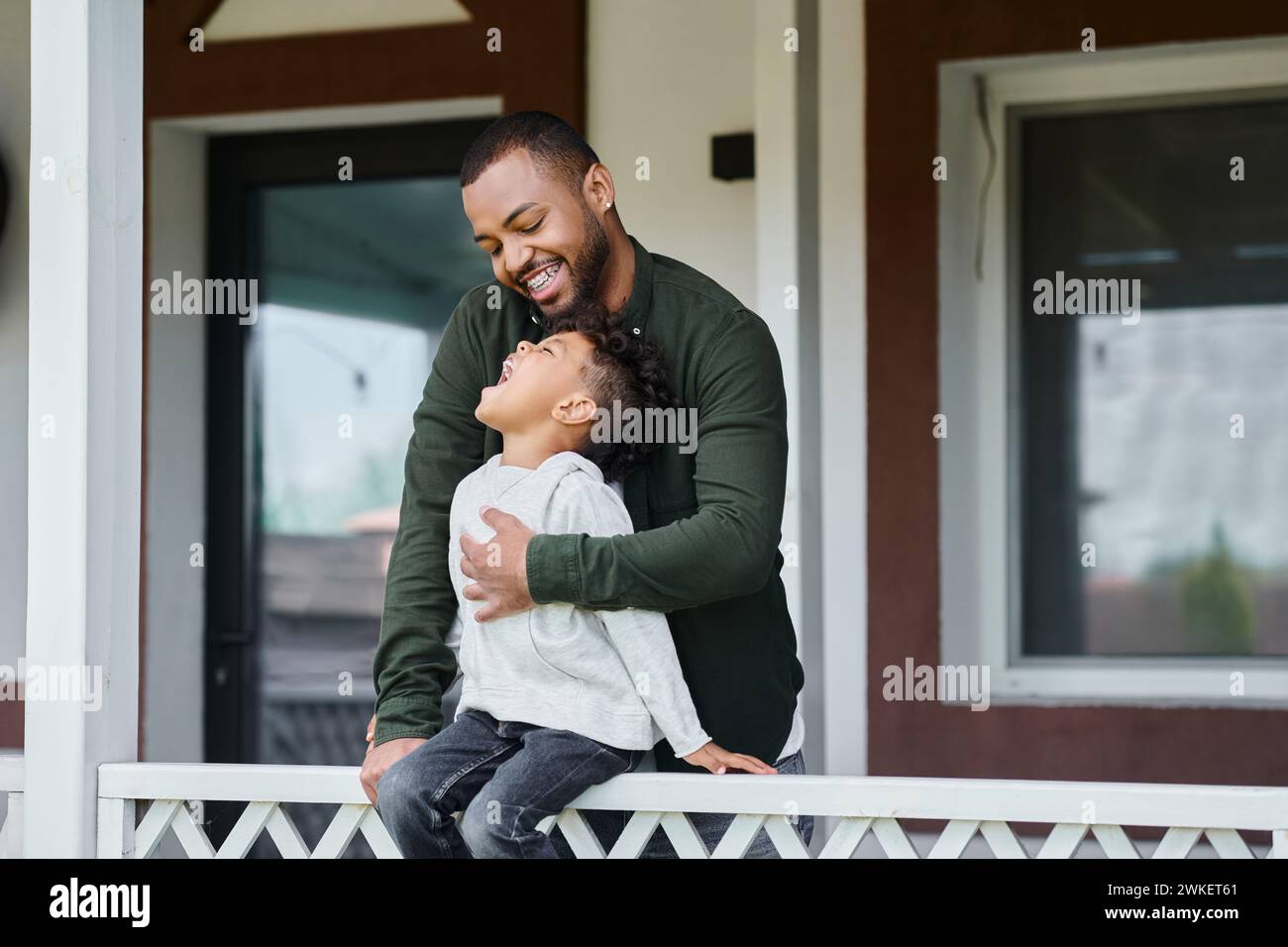 African american boy sitting on hi-res stock photography and images - Alamy