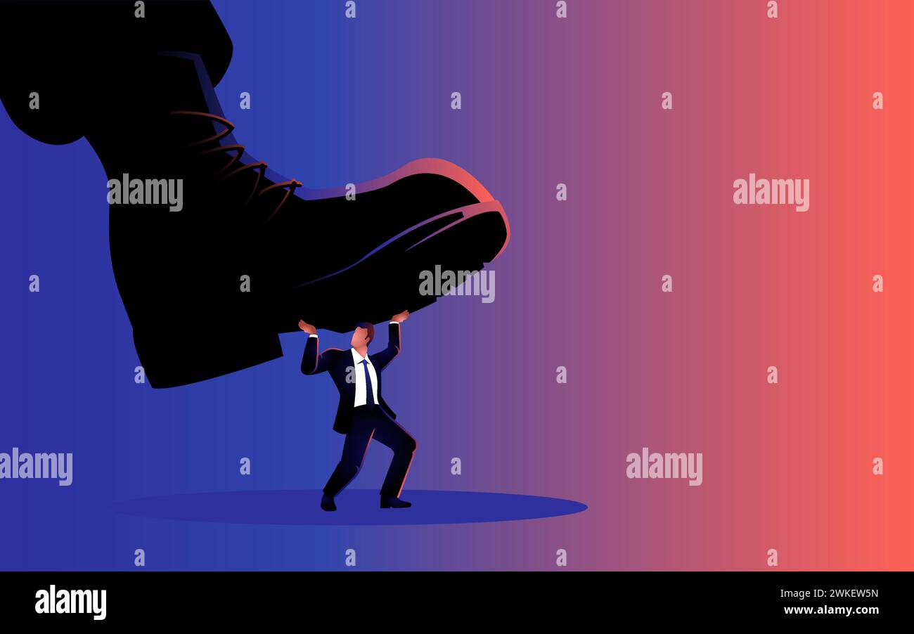 Trampling on the law Stock Vector Images - Alamy