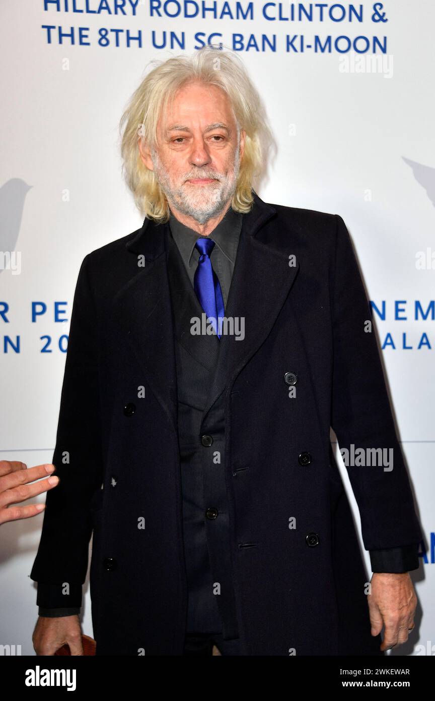 Bob Geldof bei der Cinema For Peace Gala 2024 im WECC - Westhafen Event & Convention Center. Berlin, 19.02.2024 Stock Photo