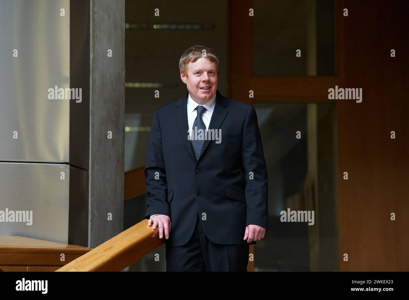 Edinburgh Scotland, UK 20 February 2024. Tim Eagle Scottish Conservative and Unionist Party MSP at the Scottish Parliament. credit sst/alamy live news Stock Photo