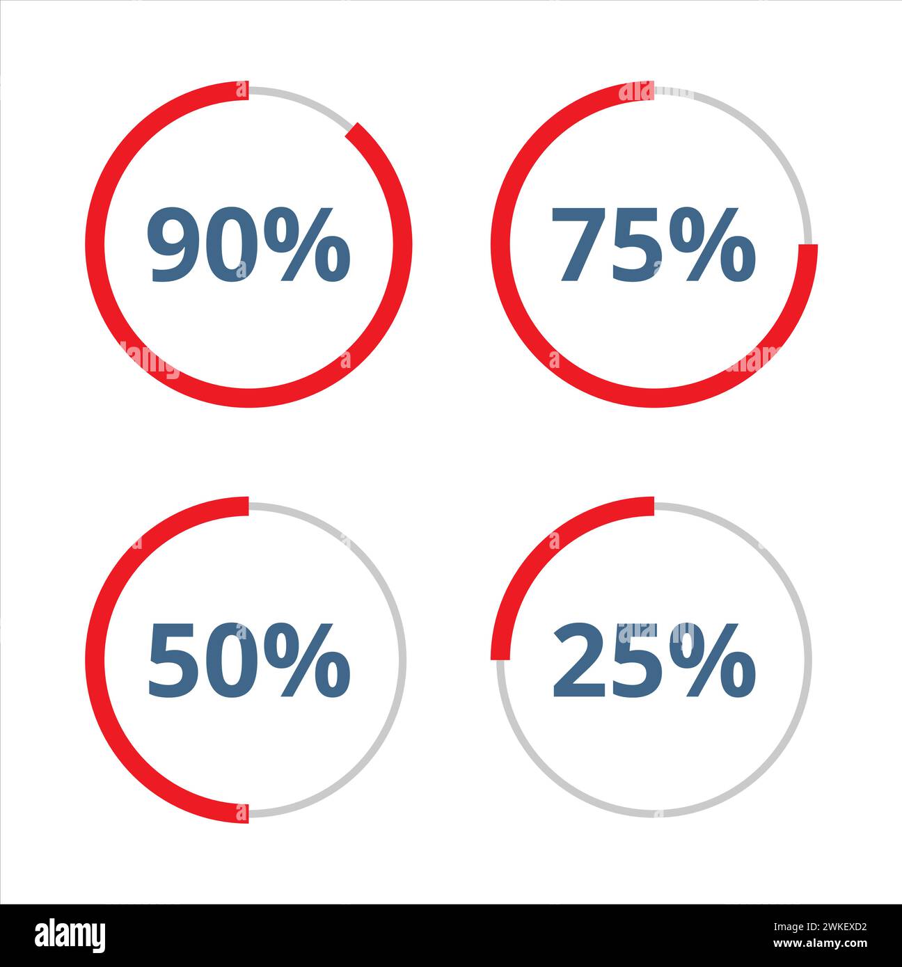 Round percentage signs in Stock Vector Images - Alamy