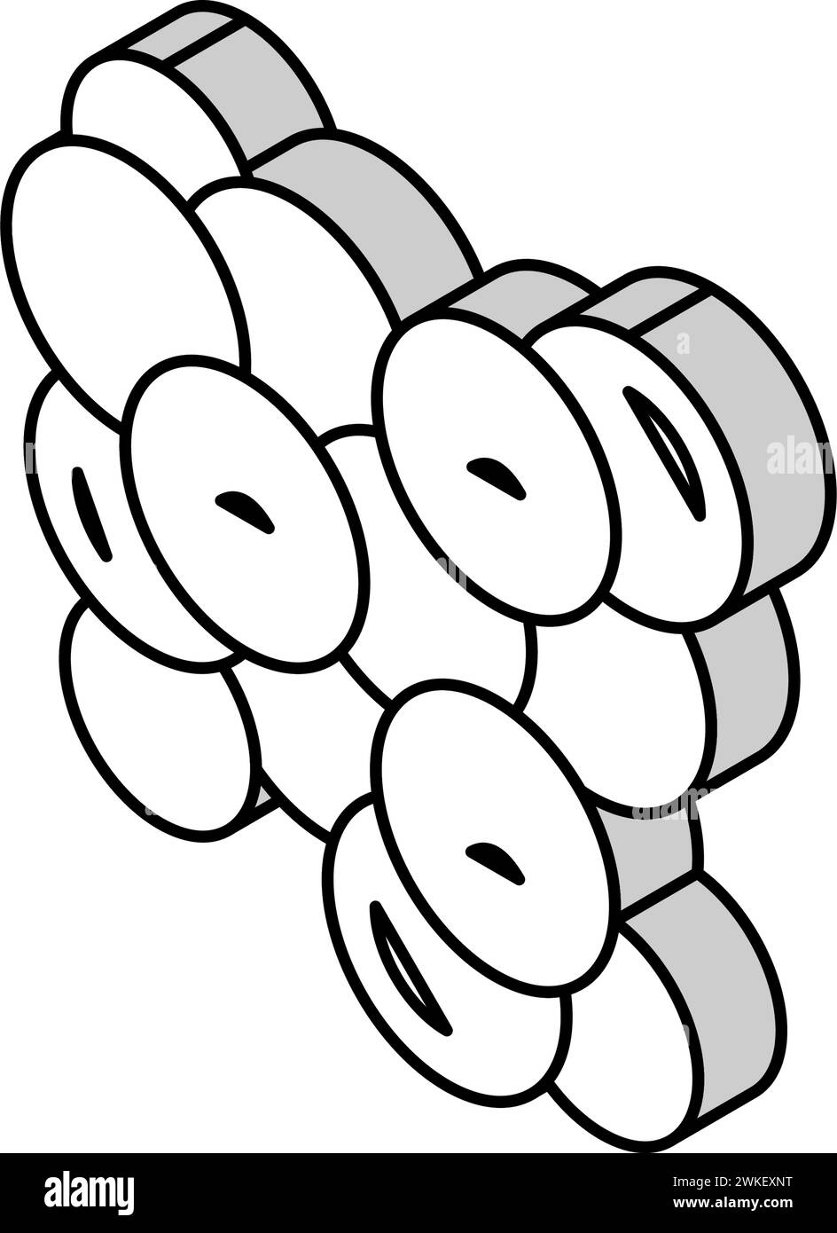 organism bacteria virus isometric icon vector illustration Stock Vector ...
