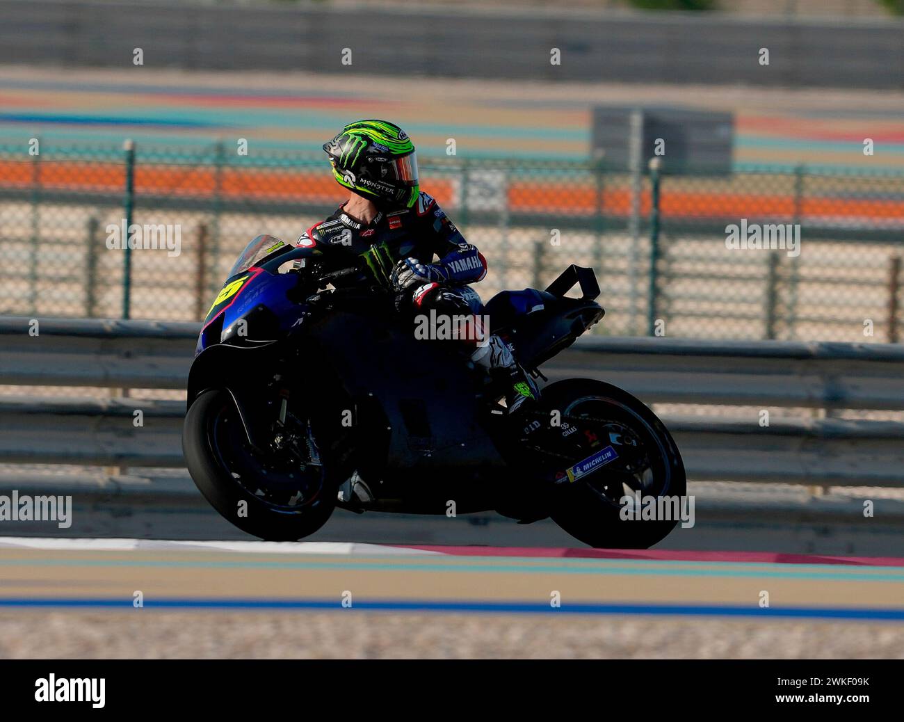 Doha, Katar. 20th Feb, 2024. February 20th, 2024, Losail International Circuit, Doha, MotoGP test rides in Qatar 2024, in the picture Cal Crutchlow from Great Britain, Yamaha Credit: dpa/Alamy Live News Stock Photo