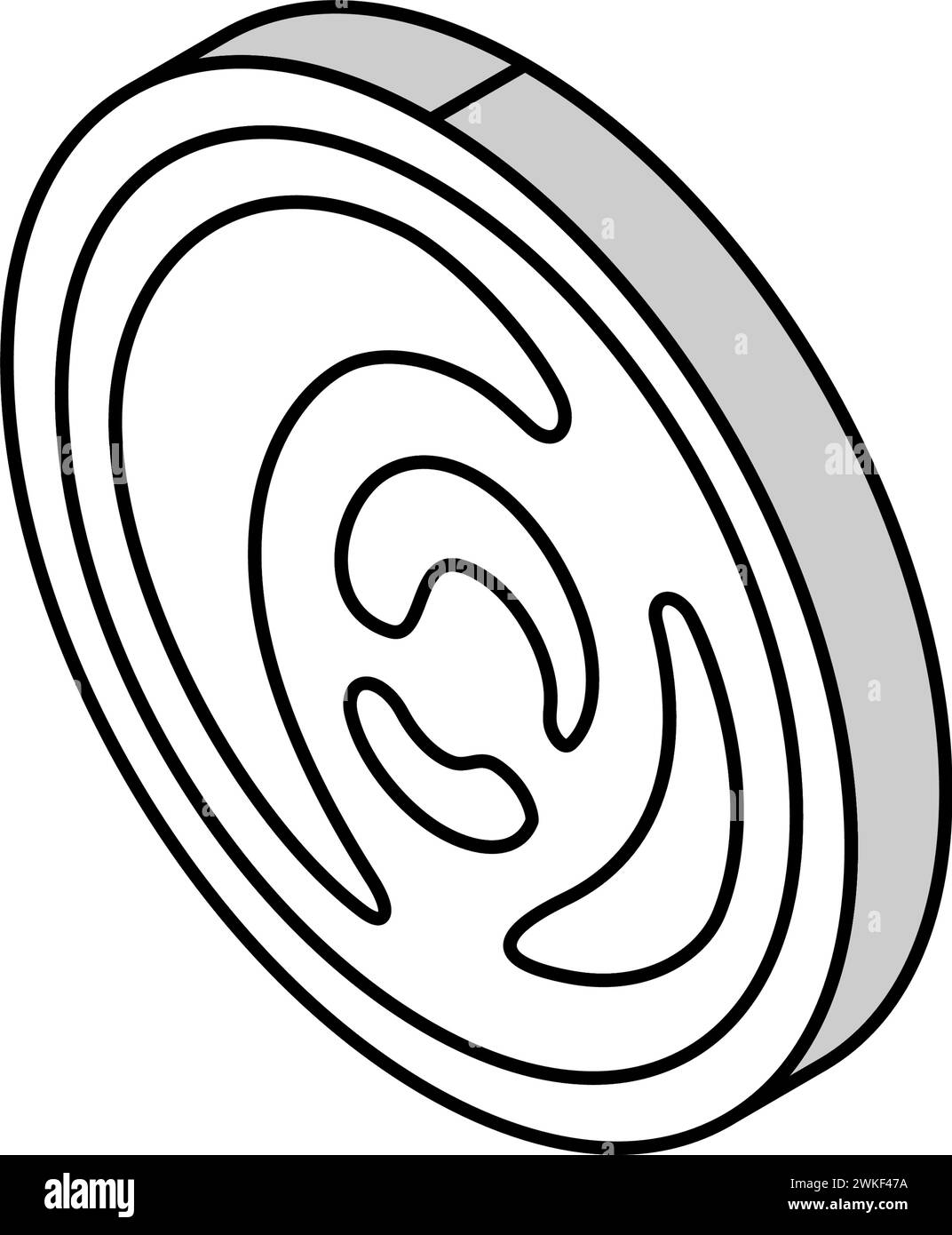 top bowl mustard sauce food isometric icon vector illustration Stock