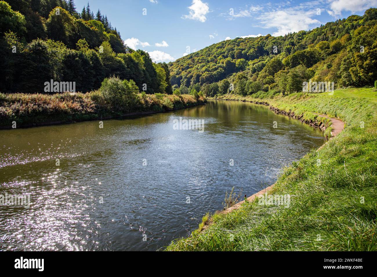 Wales Rivers Pretty Stretch of the River Wye 'the nation's favourite river' between ...