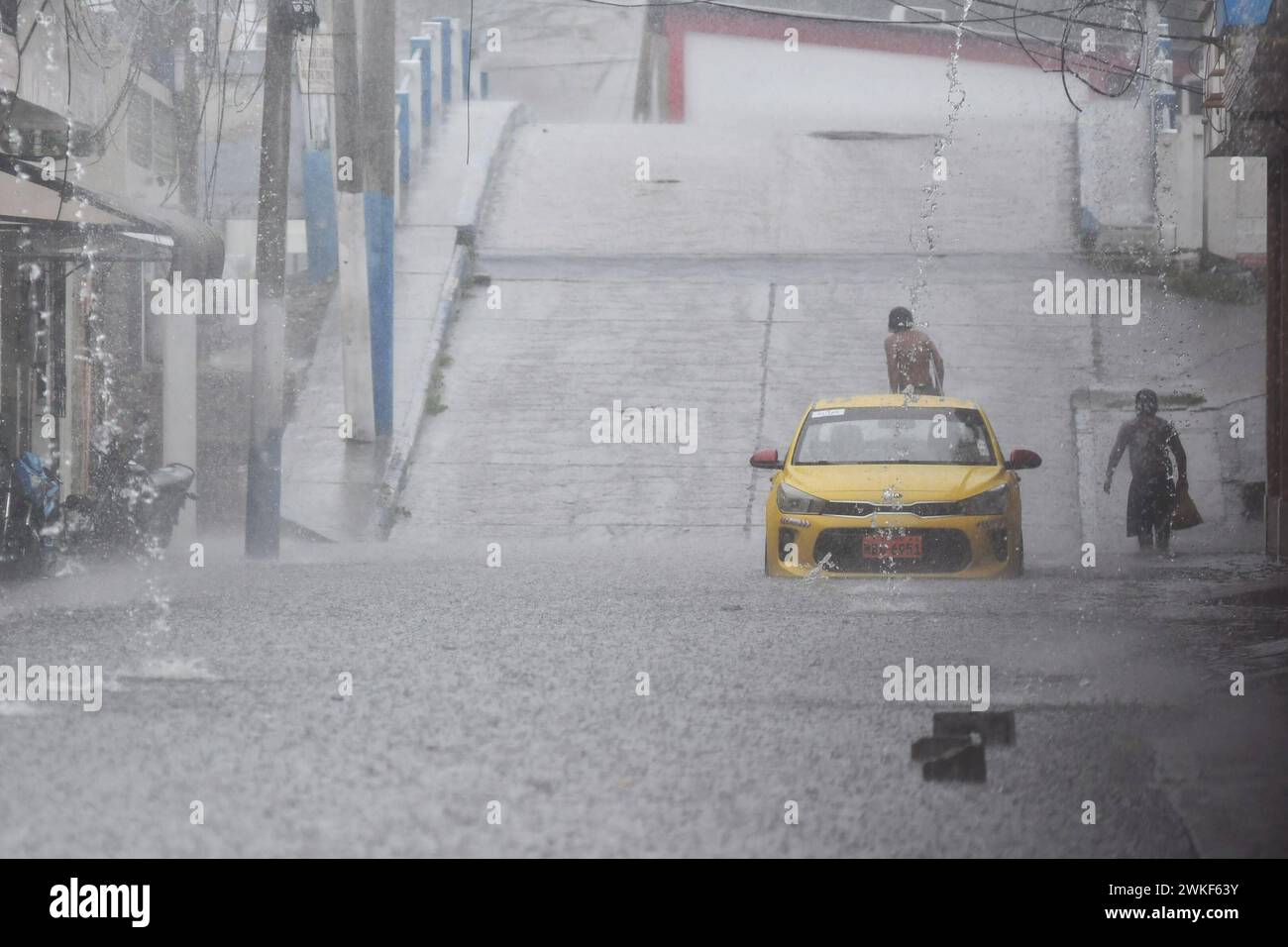 MANTA-LUVIAS-FEBRERO Manta, 20 de febrero del 2024. Fuertes lluvias ...