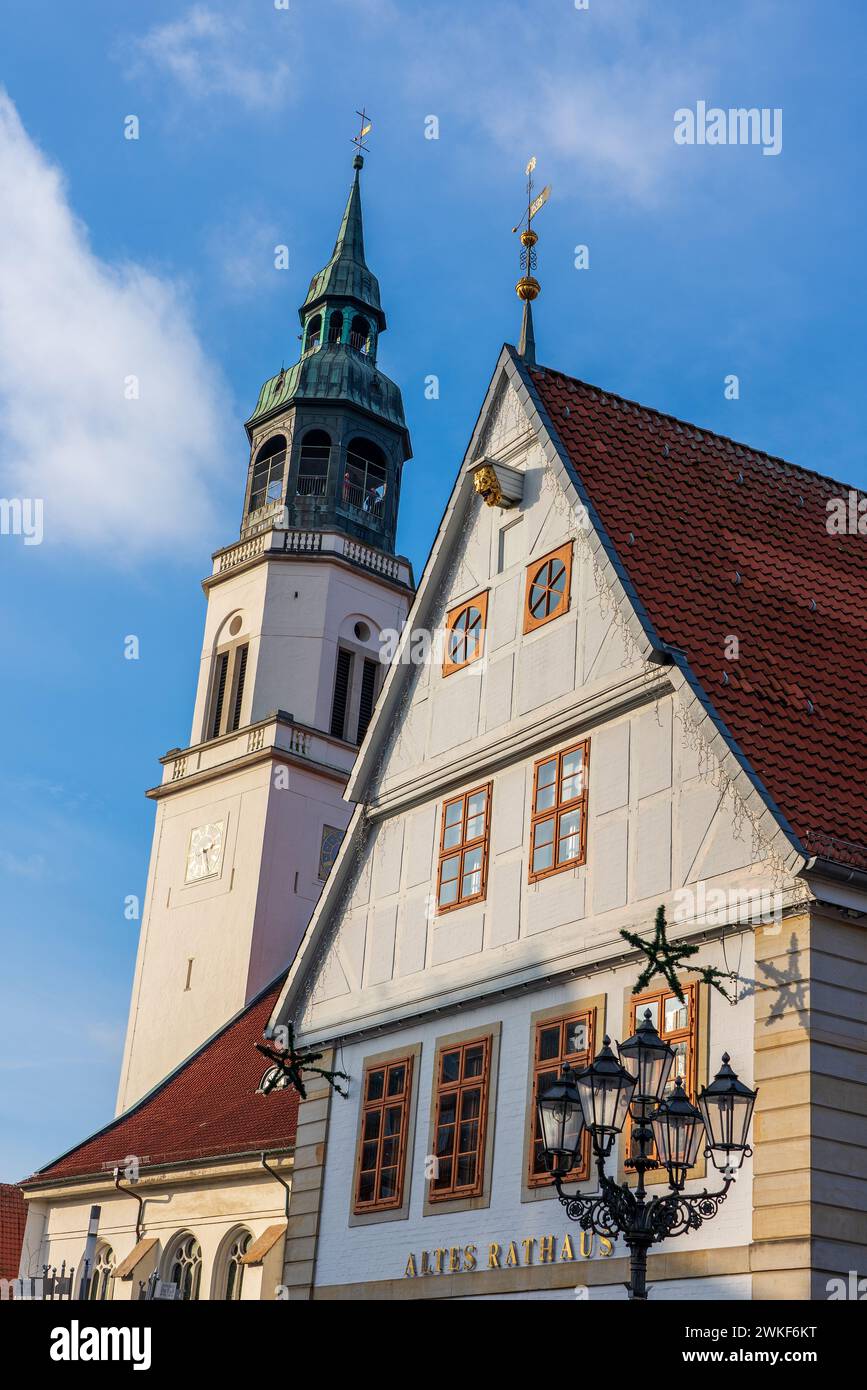 Panoramic view of the City church of St. Mary of Celle in Germany. Stock Photo