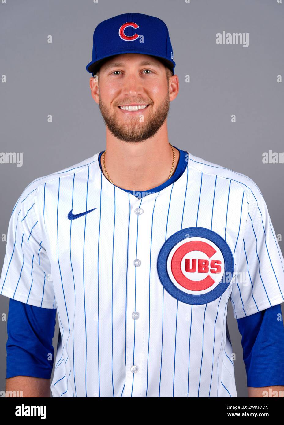 This is a 2024 photo of Caleb Kilian of the Chicago Cubs baseball team ...