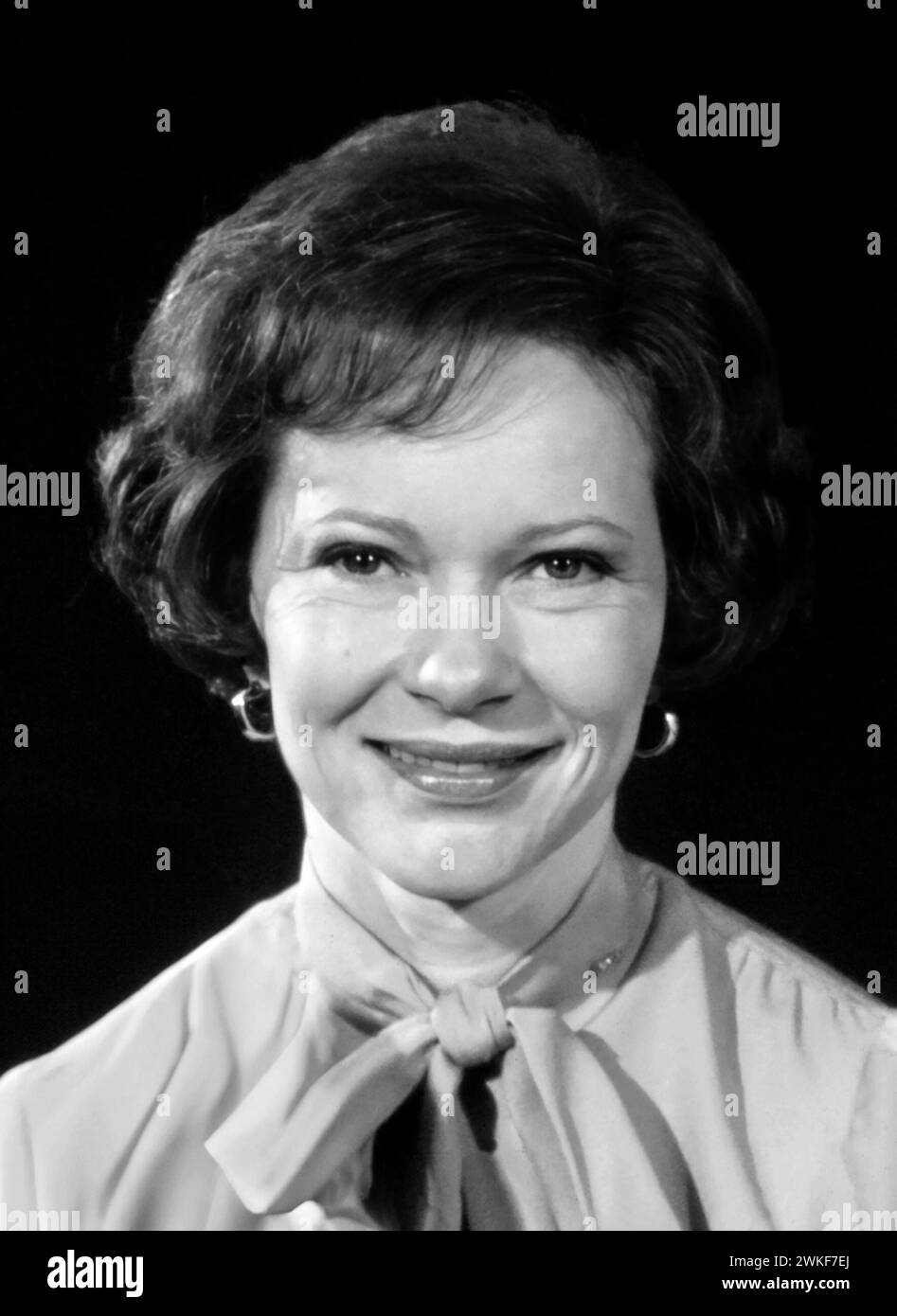 Rosalynn Carter. Portrait of the First Lady of the United States as the wife of President Jimmy Carter, Eleanor Rosalynn Carter (1927- 2023). Photo by Bernard Gotfryd, between 1977 and 1981 Stock Photo