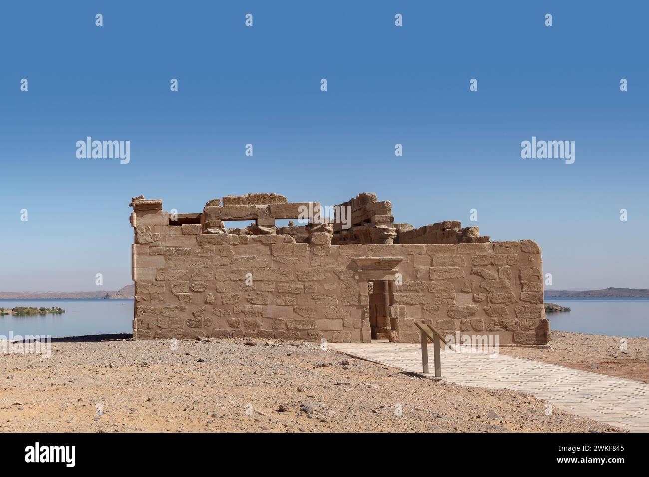 The Temple of Maharraqa on Lake Nasser, Egypt Stock Photo