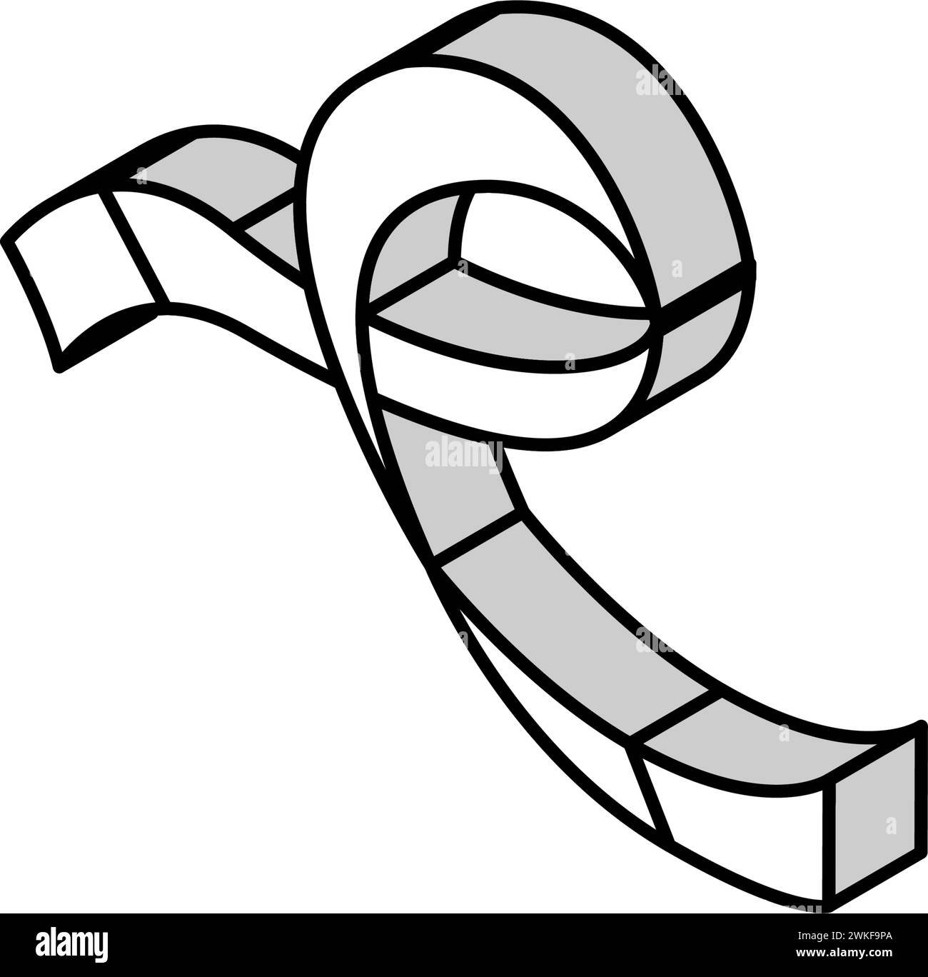 element ribbon banner design isometric icon vector illustration Stock ...