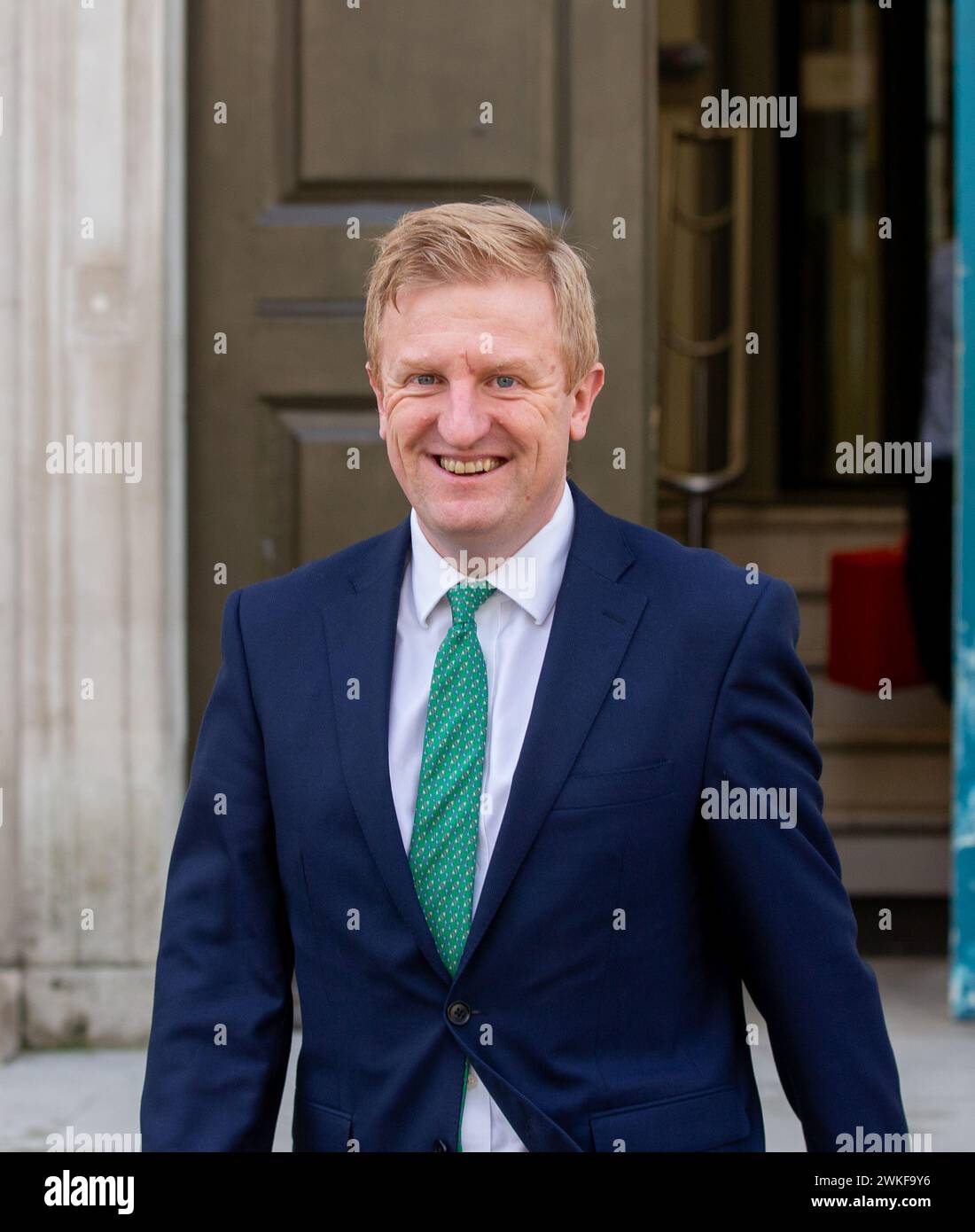 London, UK. 20th Feb, 2024. Deputy Prime Minister OLIVER DOWDEN seen outside office