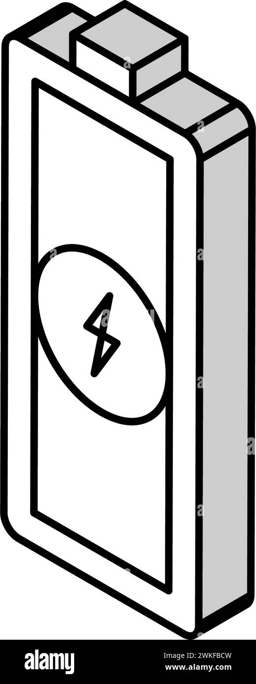 charge battery power energy isometric icon vector illustration Stock ...